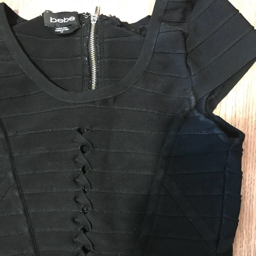Bebe CUTOUT DETAIL BANDAGE TOP - Picture 4 of 8